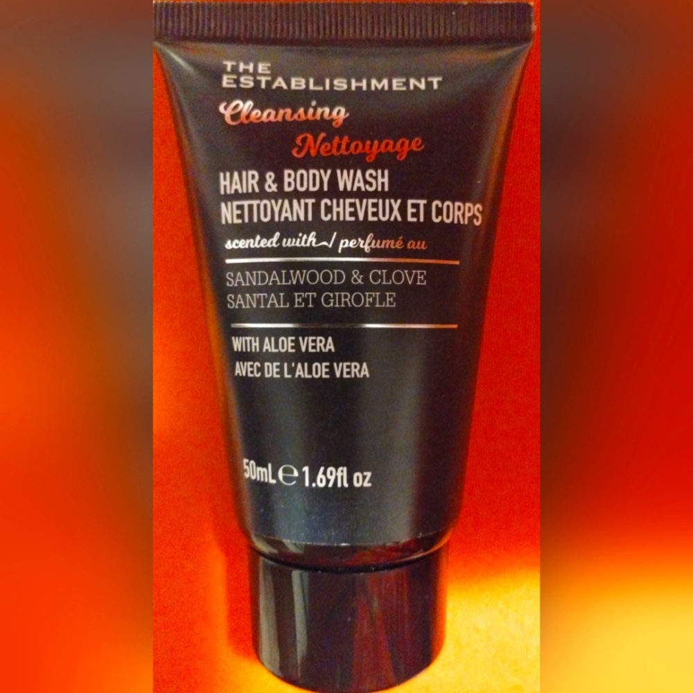 THE ESTABLISHMENT Cleansing HAIR & BODY WASH SANDALWOOD & CLOVE WITH ALOE